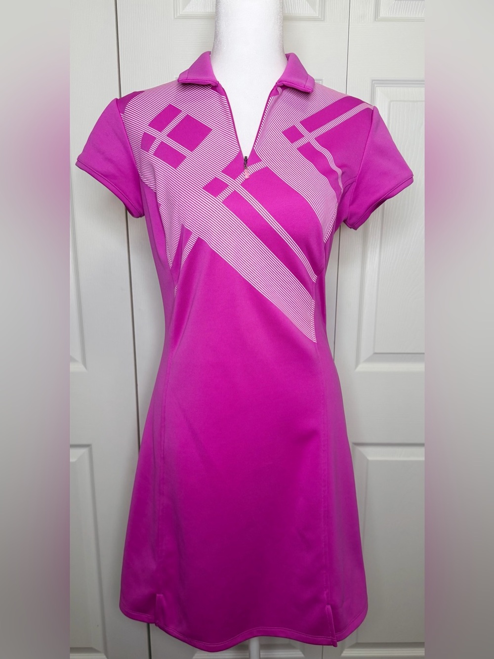 Adidas Women’s Golf ,Tennis,Pickleball Dress Half Zip Climalite Pink Size 2 New